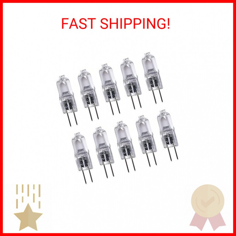 VSTAR 10 Watt T3 G4 Base 12 Volt 2500 Hours Light Bulb 10W 12V Landscape.10Pack