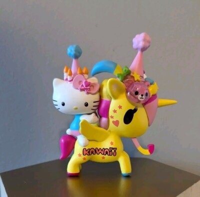 Tokidoki x HK 50th Anniversary Birthday Party Hello Kitty Unicorno, Opened W/Box