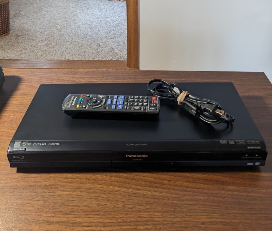 Panasonic DMP-BD65 Blu-Ray Player w/ Remote Tested