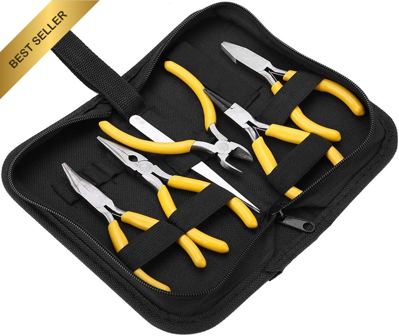 Jewellery Making Pliers Kit, Steel Tool Set for Wire Work Craftsman