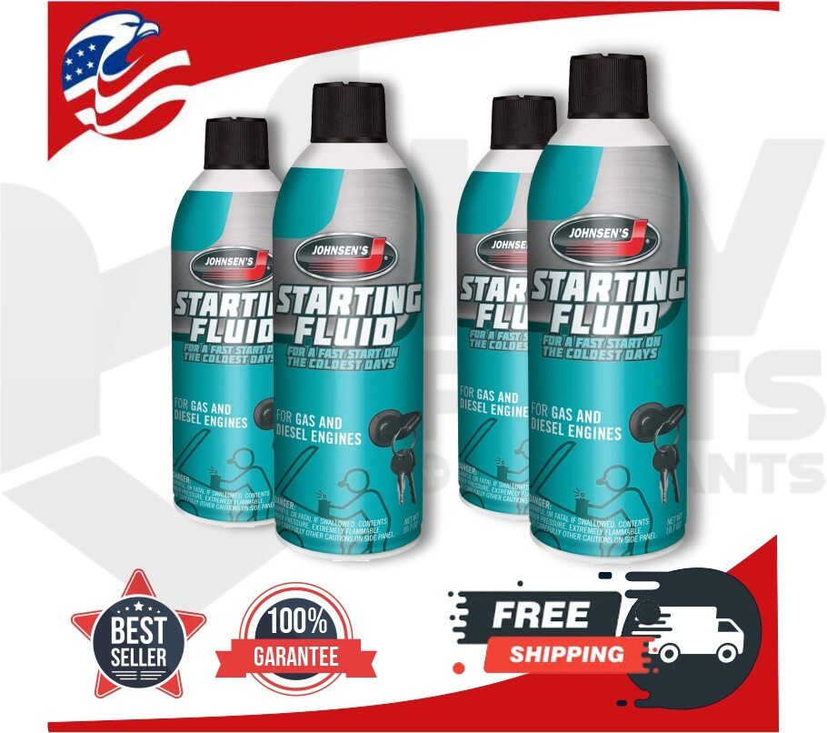 Johnsen's 6762 10.7 Ounce Capacity Starting Fluid Performs to -65°F (Pack of 12)
