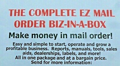 Mail Order Business In A Box Easy And Profitable Complete Kit Details 