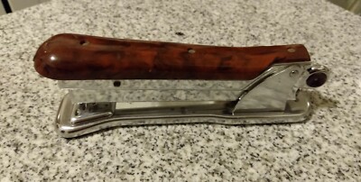 Vintage Ace Liner #502 Bakelite Stapler Industrial Machine Age Steampunk