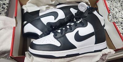 Nike Dunk High Black White Panda 2021 DD1399-105 Mens New | eBay