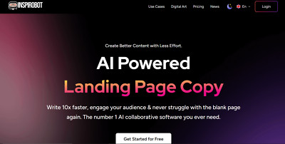 Inspirobot.es. Turnkey AI-Powered Content Generator SaaS Website