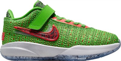 Кроссовки для маленьких детей Nike Lebron XX с зеленым яблоком и серебристым отливом (DQ8649 300) - 11