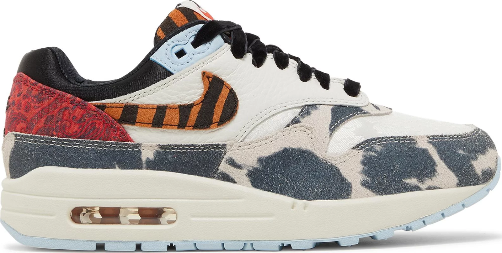 

Nike WMNS Air Max 1 87 Great Indoors Белый Черный Красный FD0827-133 Женские 7,5, Multicolor, Nike Air Max 1