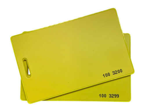 2 RFID Proximity Cards 26 Bit Wiegand H10301 Keyless 125 kHz-Yellow Clamshell