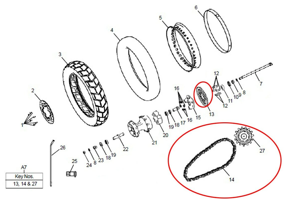 Fits Royal Enfield Himalayan Chain & Sprocket Kit   