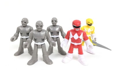 Power Rangers Imaginext Figures Lot of 5 ~ Putty Patrol Pack Red Yellow Ranger