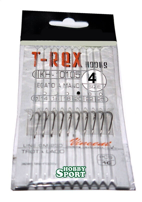 AMI LEGATI TROTA N 4 KH 10105 FILO 0,20 MT 2,30 T-REX VINCENT PESCA LAGO FIUME