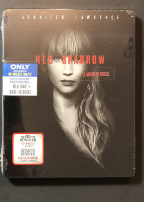 Red Sparrow [ Limited Edition STEELBOOK ] (Blu-ray + DVD) NEW