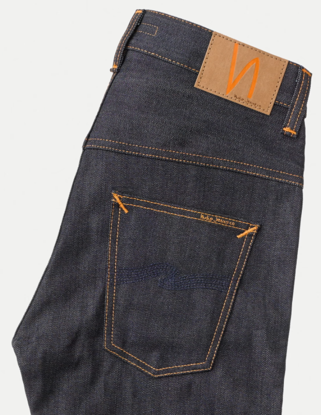 Pre-owned Nudie Jeans Man Thin Finn Dry Selvage Comfort 12.5 oz 111868