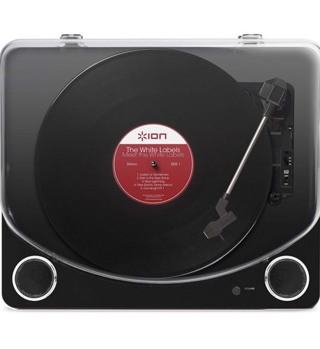 ION Audio Max LP 3 Speed Vinyl Conversion Turntable Record Player w/ Speakers