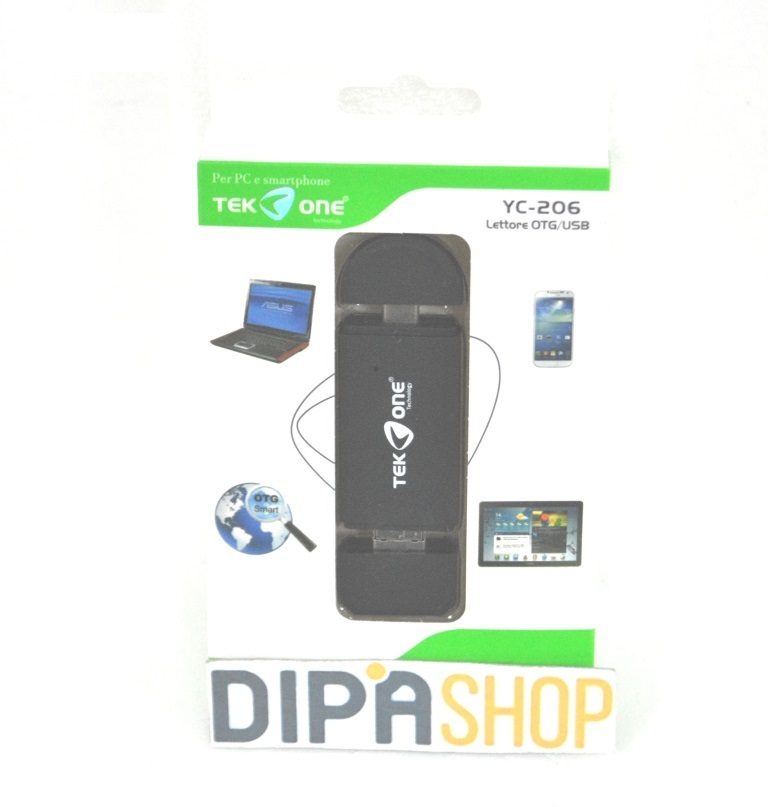 Lettore OTG USB TeKone YC-206 3in1 Usb Type C Tipo Memory Card SD Microsd hsb