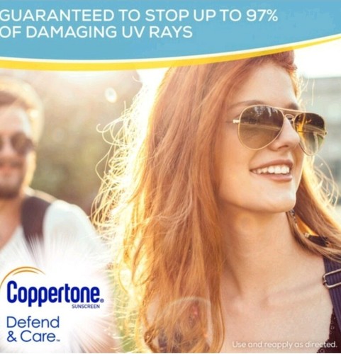Coppertone Defend&Care Sunscreen Whipped SPF 50/2PK(5oz.ea)+Moisture Detector