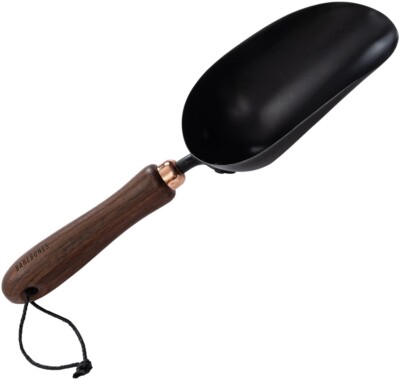 Barebones Living Garden Heat-treated 2Cr13 Stainless Steel Scoop Walnut Handle