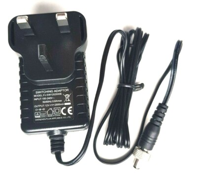 To Fit FJ-SW1202000B Swann DVR Box Power Adapter Charger Plug UK 12V 2A ACDC NEW