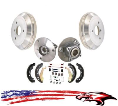 Rear Drums Wheel Hub Bearings Shoes & Spring Kit Smart Car For Two 2008-2015
