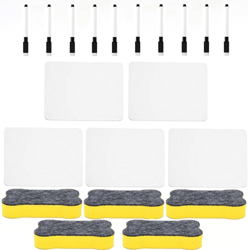 Ergonomic Desktop 5 Small Dry Erase Lapboards Office Supplies Mini Whiteboard Do