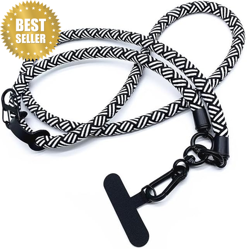120CM Cell Phone Lanyard, Adjustable Crossbody Cell Phone Strap with Additional 