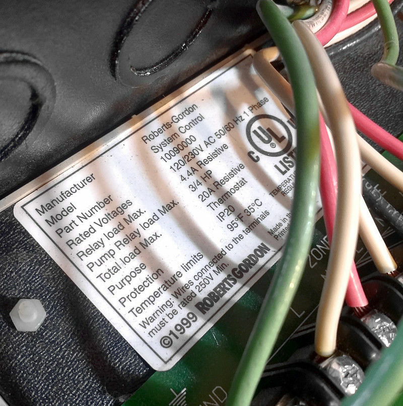 Roberts Gordon System Control 10090000 CORAYVAC / VANTAGE EV Systems - Tested