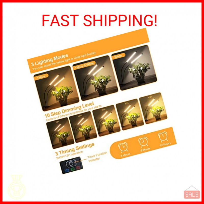 bseah Grow Light Plant Lights for Indoor Plants, Full Spectrum Plant Grow Lights