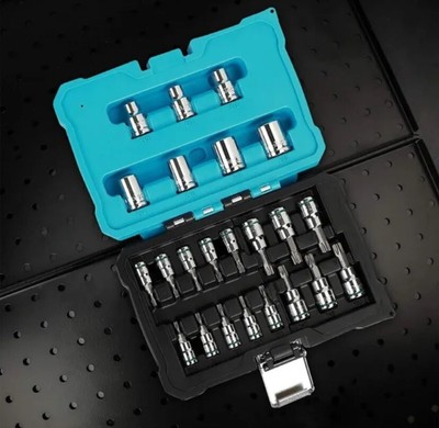 23PCS Torx Bit Socket 8 Star Socket 7 Female E-Torx Socket 8 Tamper Torx Sockets