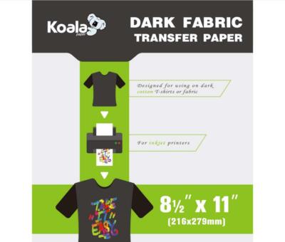 Koala Dark Iron-on T-shirt Transfer Paper for Inkjet + Cricut 8.5 X11 10 Sheets