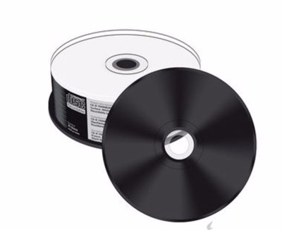 25 Mediarange Black Bottom CD-R White Printable Blank CD 52x