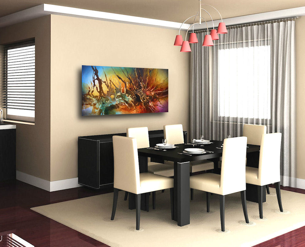 MIX LANG Expressionist ART Giclee canvas print MODERN PAINTING Contemporary DECO