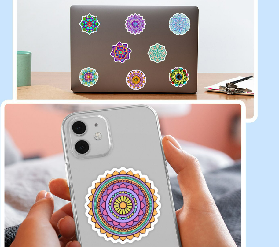 50pc Waterproof Vinyl Stickers Decals For Auto Luggage Phone Laptop Water Bottle - Picture 9 of 10