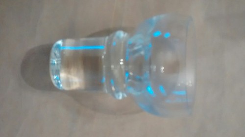 Magnor Norway Glass Carafe Bottle HV-05  2001 Stopper Sticker Scandinavian Fr Sh