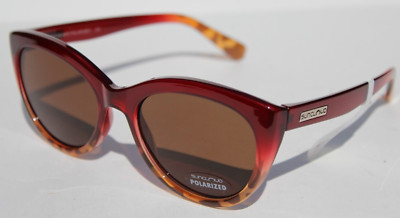 SUNCLOUD Cityscape POLARIZED Womens Sunglasses Raspberry Tortoise Fade/Brown NEW