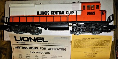 NEW Lionel #8669 ILLINOIS CENTRAL GULF DIESEL ENGINE, EXCELLENT-MINT CONDITION  