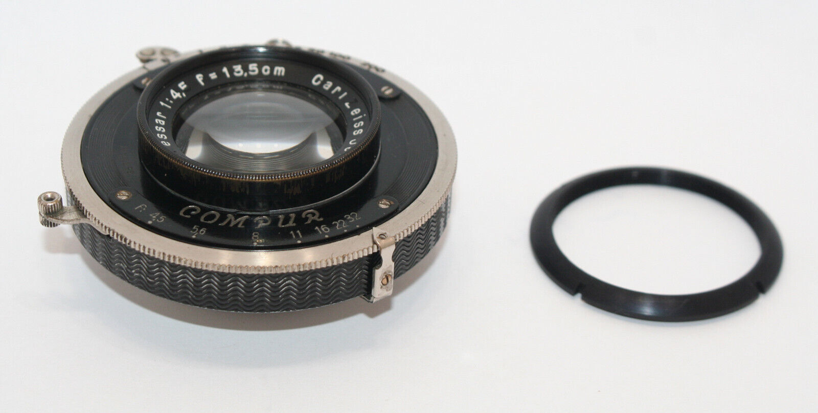 VINTAGE CARL ZEISS JENA TESSAR 13.5cm 1:4.5 Compur Shutter F VINTAGE CARL ZEISS JENA TESSAR 13.5cm 1:4.5 Compur Shutter F