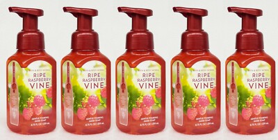 5 Bath & Body Works RIPE RASPBERRY VINE Gentle Foaming Hand Soap