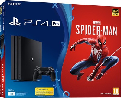 CONSOLE SONY PLAYSTATION 4 1TB B CHASSIS PRO NERO BLACK + MARVEL'S SPIDER-MAN