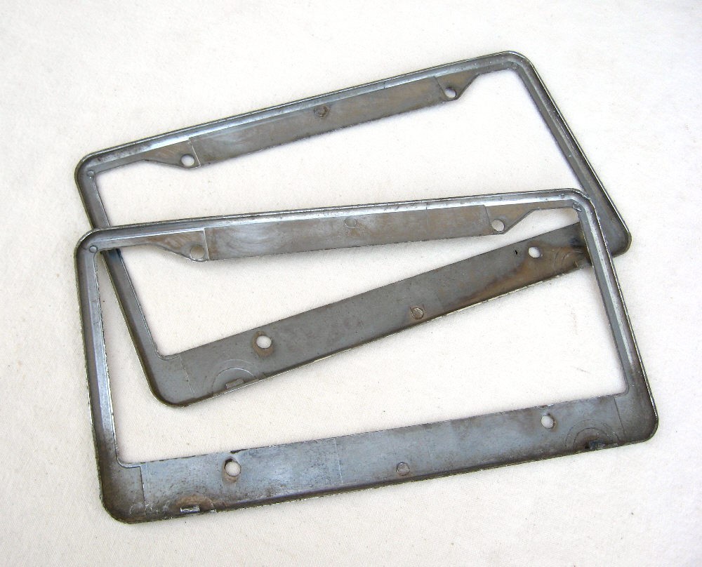 (2) Lodi Geweke Jeep Wrangler Ford Truck F150 Mustang License Plate Frames