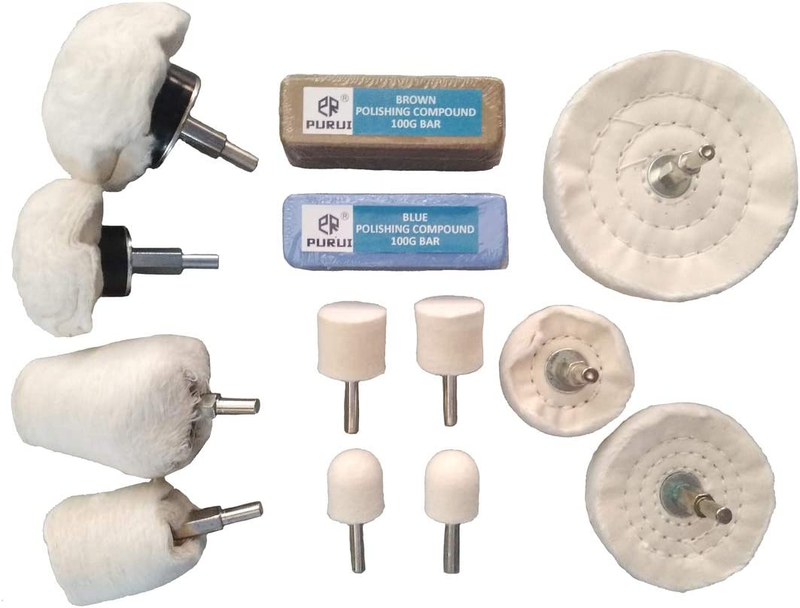 13PCS Metal Buffing Polishing Wheel Kit for Dril,For Aluminu