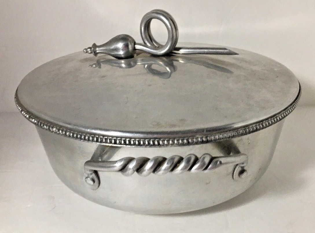 Casserole Dish Pyrex BHW Buenilum Aluminum 1 1/2 qt.Glass Metal Frederic Buehner