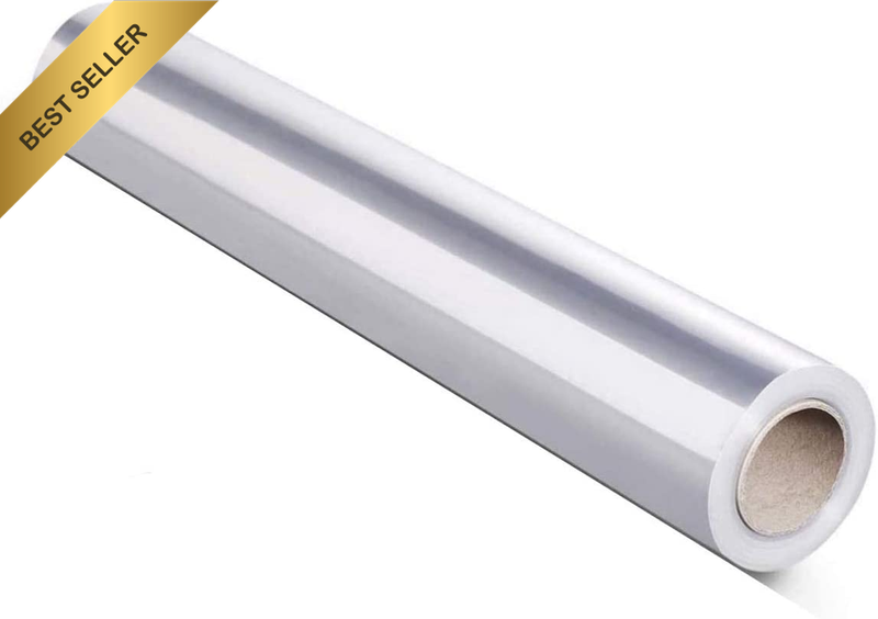 JCHB 16In X 100 Ft 2.3 Mil Crystal Clear Cellophane Wrap Roll, Gift Baskets, Tre