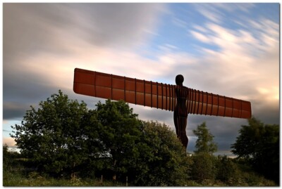 ANGEL OF THE NORTH GATESHEAD UK - 18'' x 12''   LONG EXPOSURE LANDSCAPE 