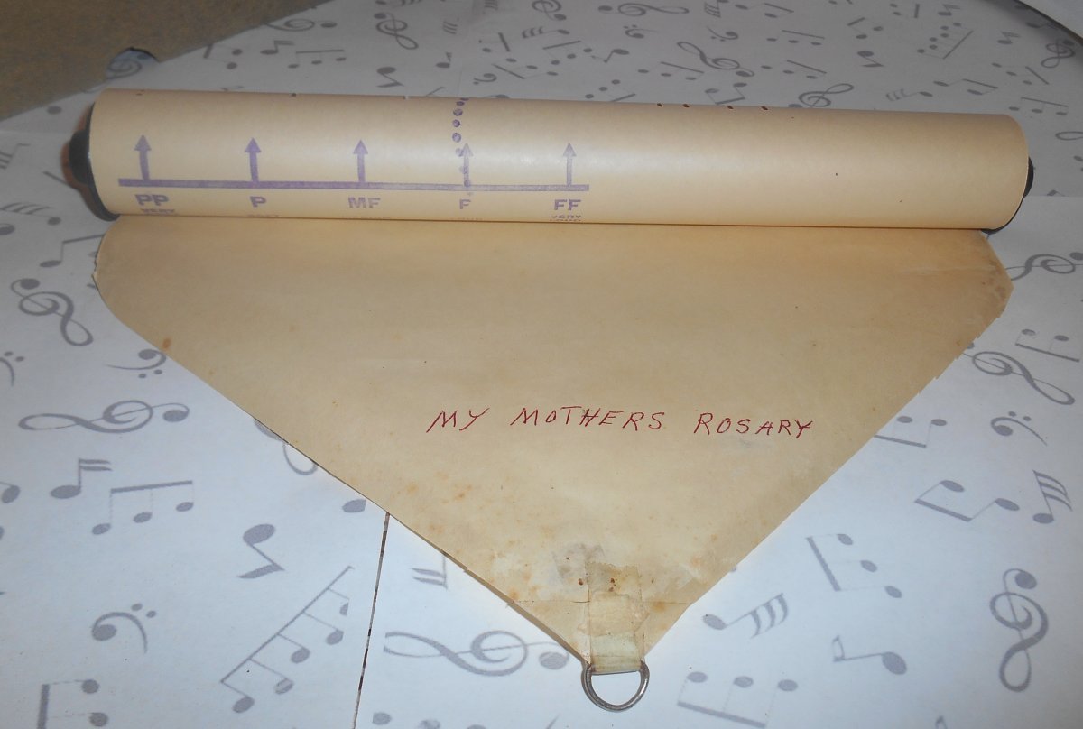 Antique Perfection Player Piano Roll My Mothers Rosary Ballad