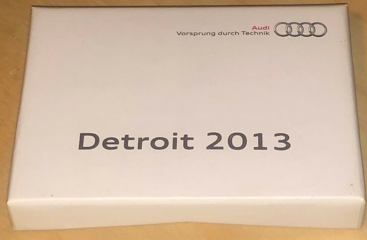 Audi 2013 NAIAS Detroit Auto Show Electronic Press Kit / USB Drive 4 Gig