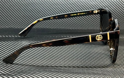 Pre-owned Gucci Gg1122sa 002 Brown Havana Women's L Size Sunglasses