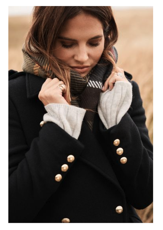 Pre-owned Barbour Inverraray Wool Blend Military Trench Coat In Navy Msrp$680 British Lux In Blue