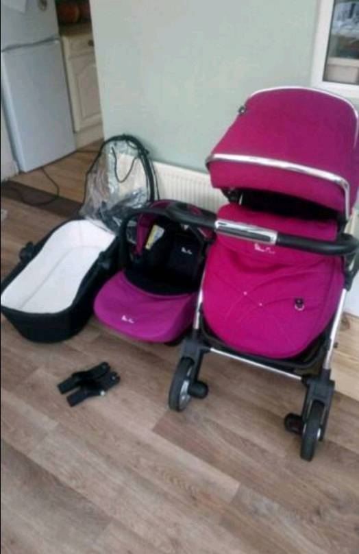 ♥ Silver Cross Wayfarer in Princess Pink FULL TRAVEL SYSTEM WITH