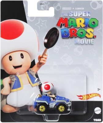 Hot Wheels Super Mario Bros Movie Toad Car NEW