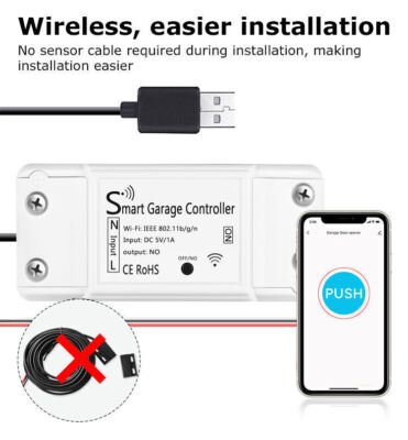 For Alexa iPhone WiFi Smart Garage Door Opener Remote APP Control US